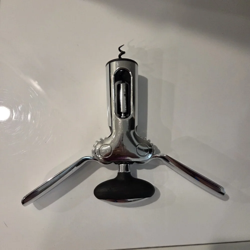 OXO Steel Winged Corkscrew Silver With Slip Grip